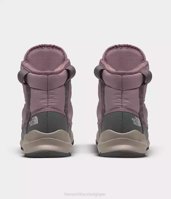 gris fauve/gris asphalte femmes The North Face bottes imperméables de luxe à lacets Thermoball 62XR813