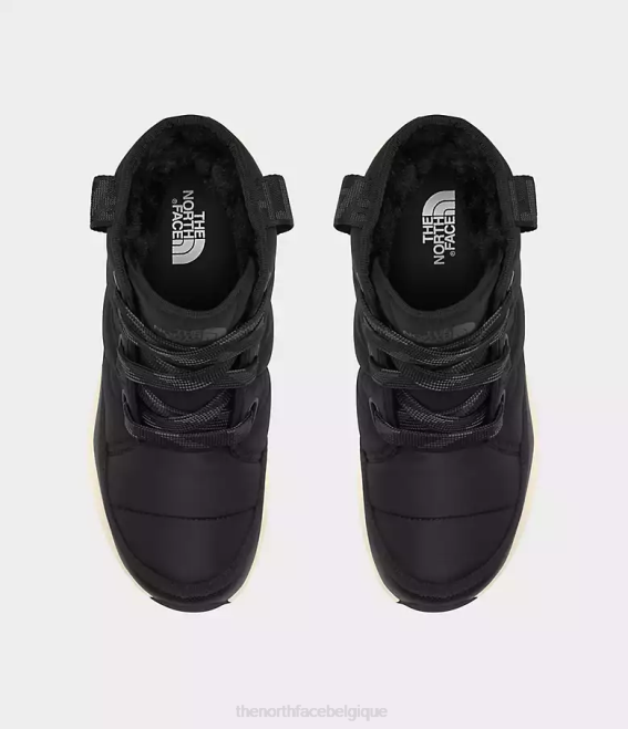 noir tnf/gris asphalte femmes The North Face bottes imperméables de luxe à lacets Thermoball 62XR814