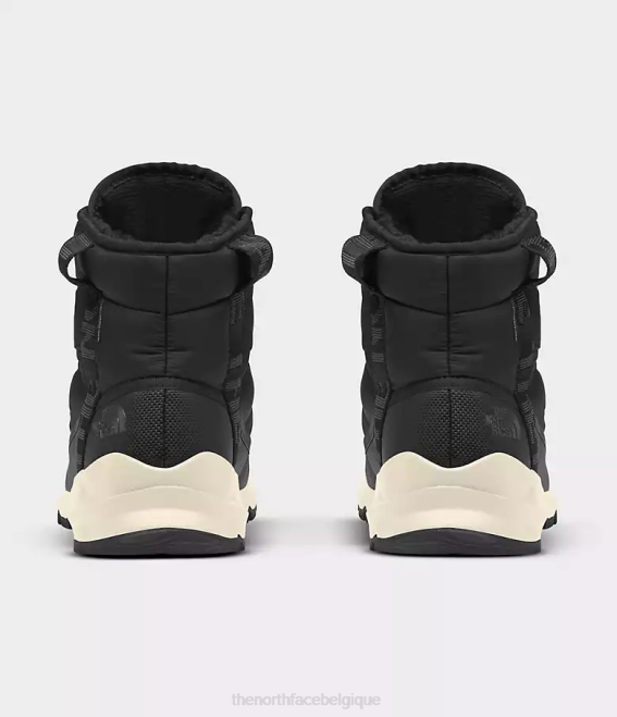 noir tnf/gris asphalte femmes The North Face bottes imperméables de luxe à lacets Thermoball 62XR814