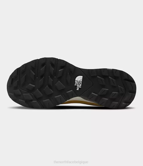 jaune bois de flèche/blanc gardénia femmes The North Face bottes mi-imperméables en cuir cragstone 62XR750