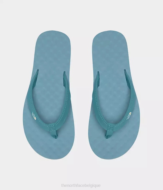Eaux du récif du camp de base/gardénia blanc femmes The North Face base camp mini slip-ons ii 62XR63