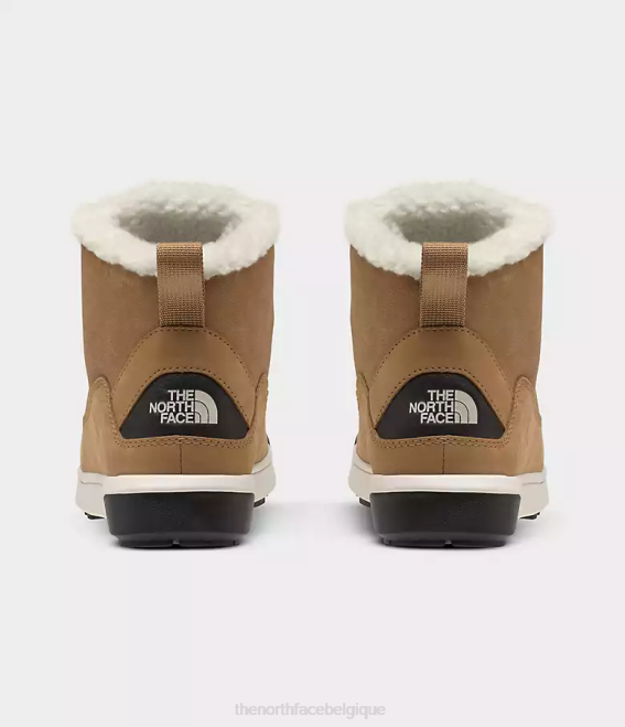 beurre d'amande/tnf noir femmes The North Face bottes imperméables à lacets mi-hautes sierra 62XR1101