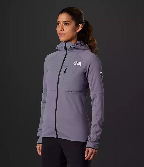 ardoise lunaire femmes The North Face sweat à capuche entièrement zippé Summit Series Futurefleece 62XR738