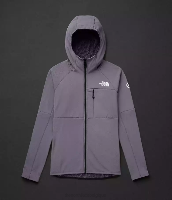 ardoise lunaire femmes The North Face sweat à capuche entièrement zippé Summit Series Futurefleece 62XR738