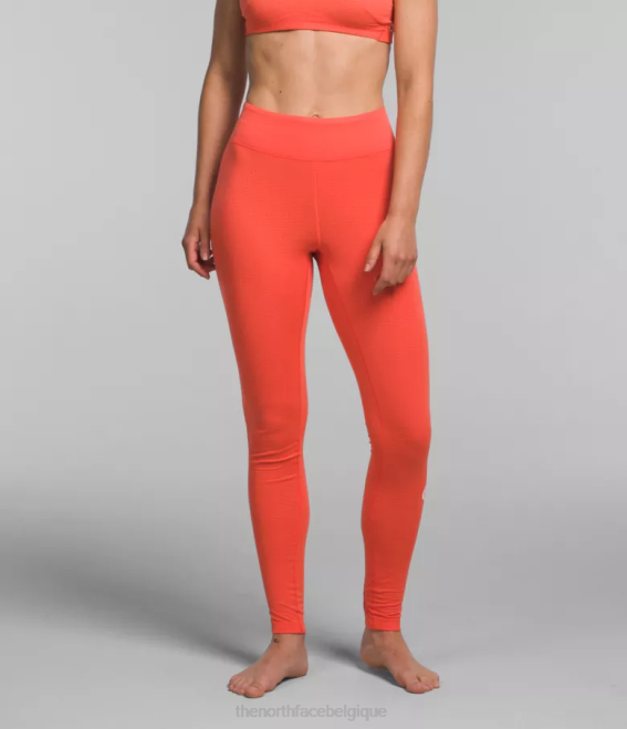 orange rayonnant femmes The North Face collants summit series pro 120 62XR1235