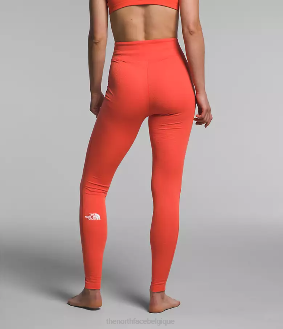 orange rayonnant femmes The North Face collants summit series pro 120 62XR1235