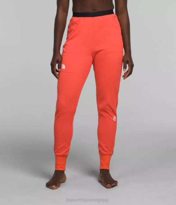 orange rayonnant femmes The North Face pantalon polaire future série summit 62XR899