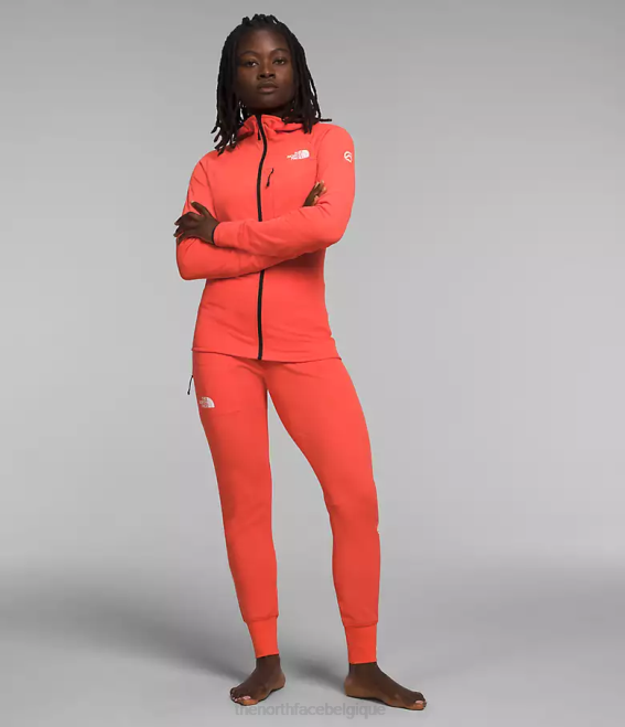 orange rayonnant femmes The North Face pantalon polaire future série summit 62XR899