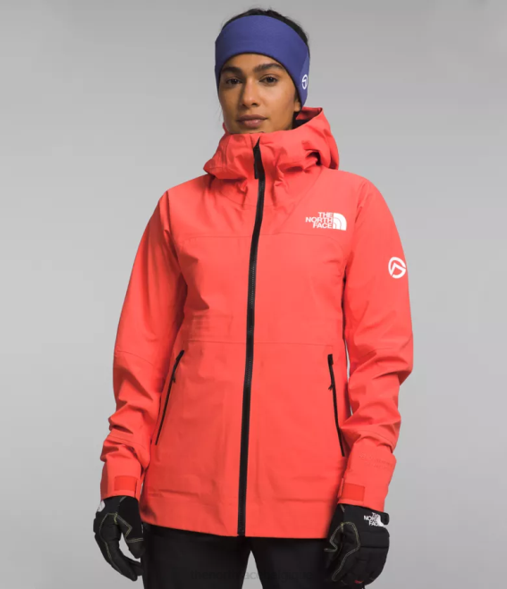 orange rayonnant femmes The North Face veste Chamlang Futurelight de la série Summit 62XR1173