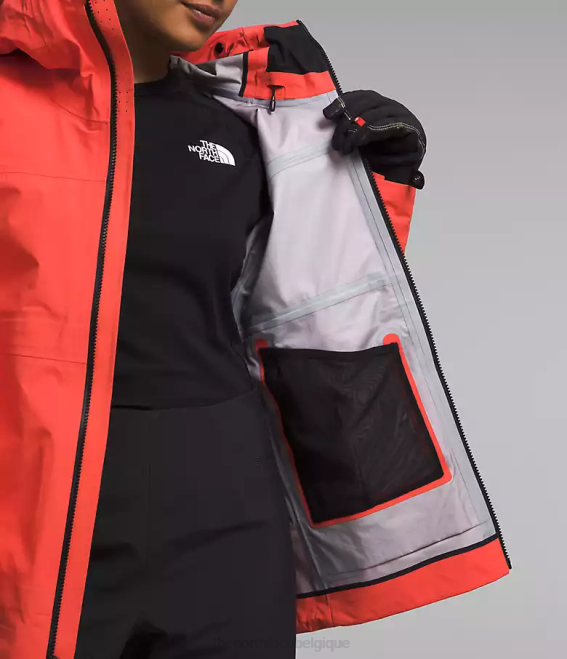 orange rayonnant femmes The North Face veste Chamlang Futurelight de la série Summit 62XR1173