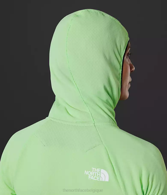 patine verte femmes The North Face sweat à capuche entièrement zippé Summit Series Futurefleece 62XR739