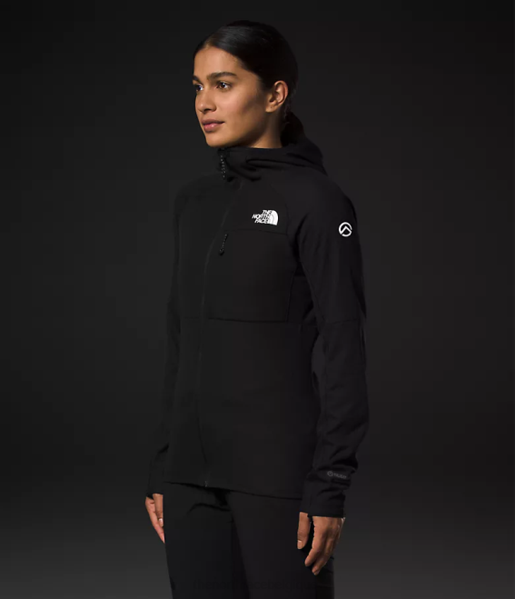 tnf noir femmes The North Face sweat à capuche entièrement zippé Summit Series Futurefleece 62XR737