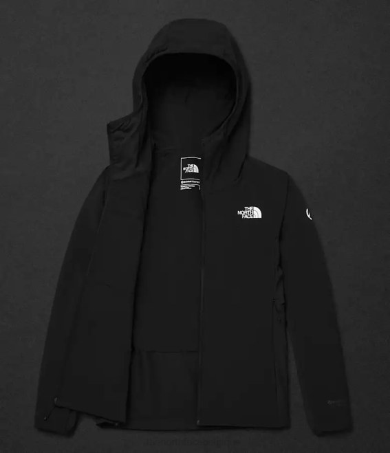 tnf noir femmes The North Face sweat à capuche hybride casaval série summit 62XR321