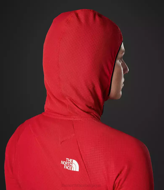 tnf rouge femmes The North Face sweat à capuche entièrement zippé Summit Series Futurefleece 62XR736