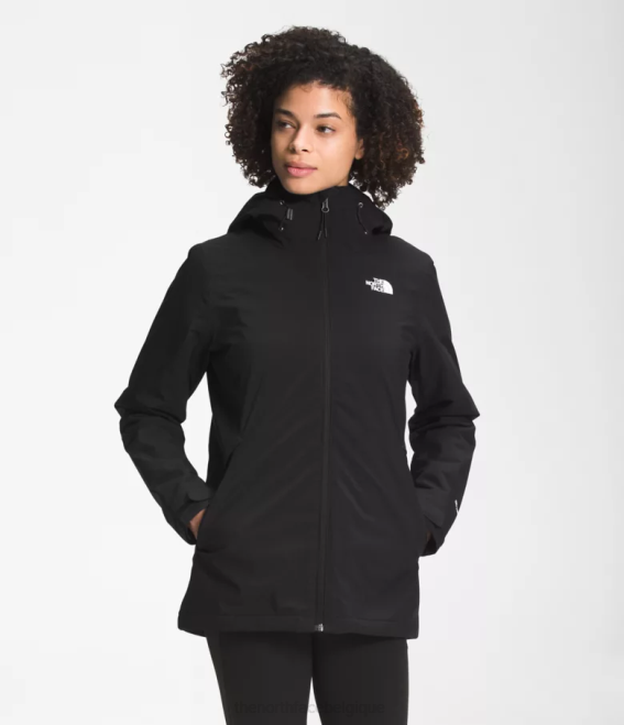 tnf noir femmes The North Face veste triclimatique carto 62XR894