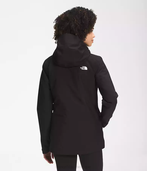 tnf noir femmes The North Face veste triclimatique carto 62XR894