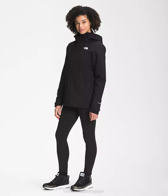 tnf noir femmes The North Face veste triclimatique carto 62XR894