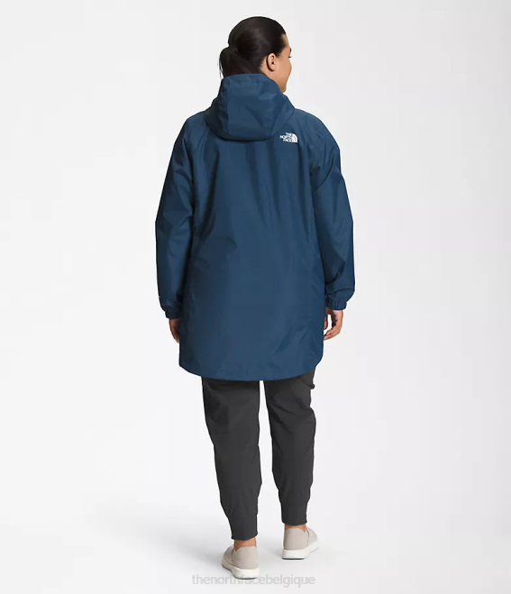 bleu ombragé femmes The North Face parka antora 62XR438