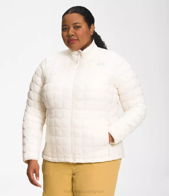 gardénia blanc femmes The North Face plus veste thermoball eco 2.0 62XR53