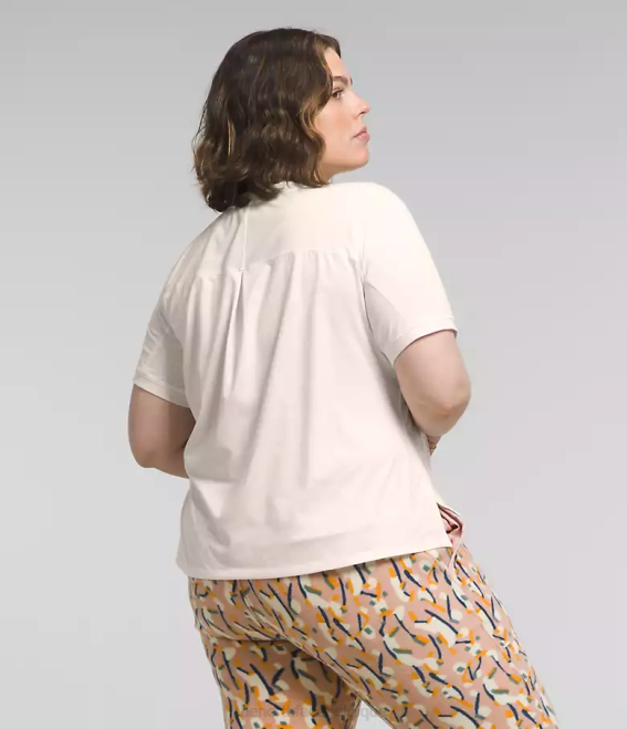 gardénia bruyère blanche femmes The North Face plus dawndream à manches courtes 62XR622