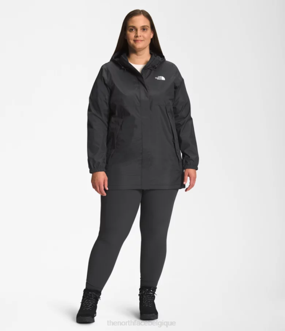 gris asphalte femmes The North Face parka antora 62XR436