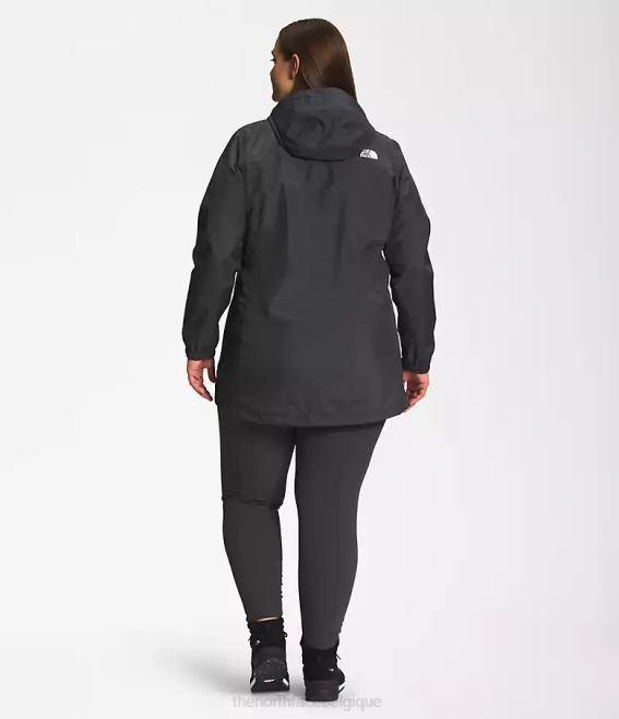 gris asphalte femmes The North Face parka antora 62XR436