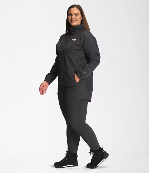 gris asphalte femmes The North Face parka antora 62XR436