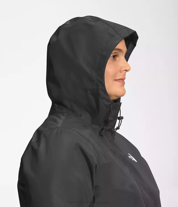 gris asphalte femmes The North Face parka antora 62XR436