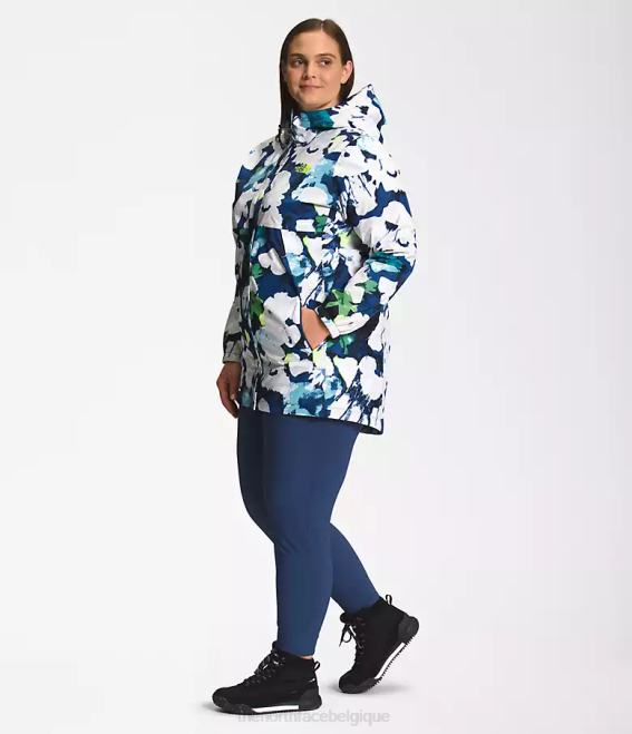 imprimé floral abstrait marine smmt femmes The North Face parka antora 62XR437