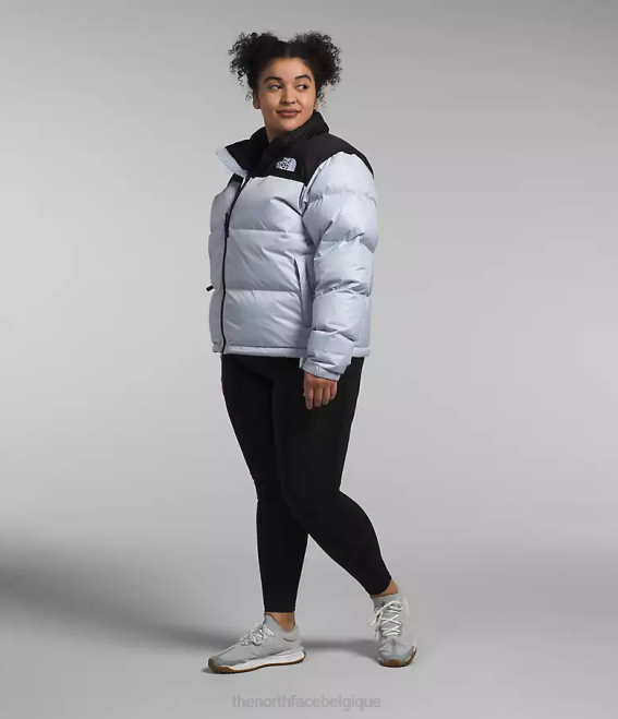 pervenche poussiéreuse/noir tnf femmes The North Face plus veste nuptse rétro 1996 62XR797