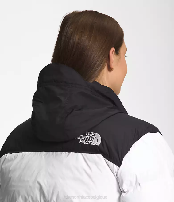 tnf blanc femmes The North Face plus veste nuptse rétro 1996 62XR798