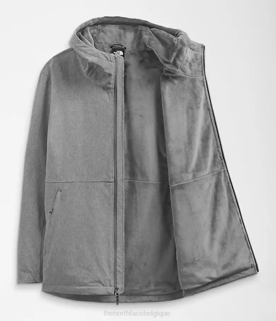 tnf gris moyen chiné femmes The North Face sweat à capuche shelbe raschel 62XR1177