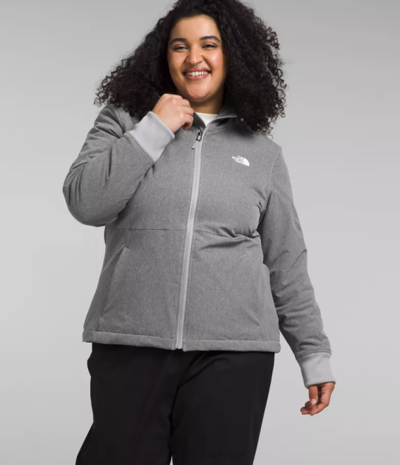 tnf gris moyen chiné femmes The North Face sweat à capuche shelbe raschel 62XR247