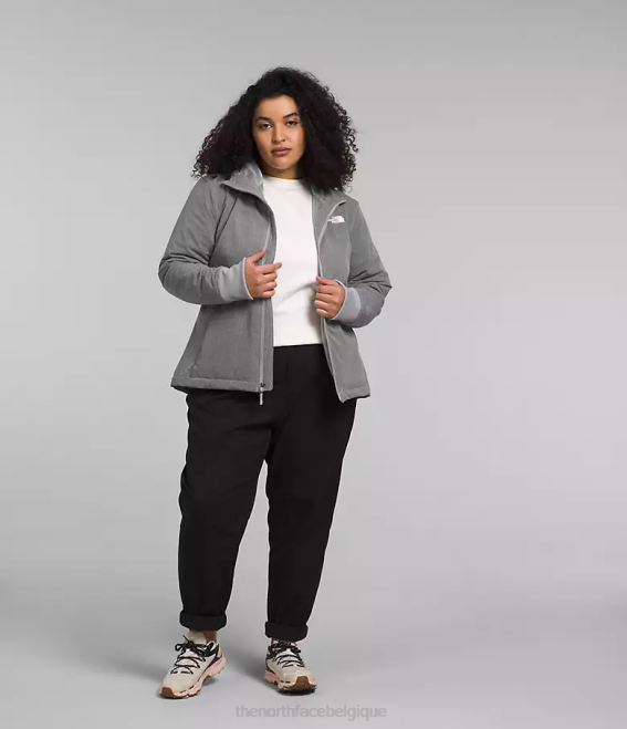 tnf gris moyen chiné femmes The North Face sweat à capuche shelbe raschel 62XR247