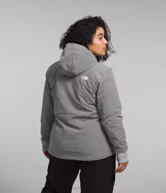 tnf gris moyen chiné femmes The North Face sweat à capuche shelbe raschel 62XR247