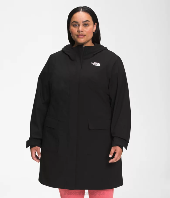 tnf noir femmes The North Face parka imperméable City Breeze II 62XR1087