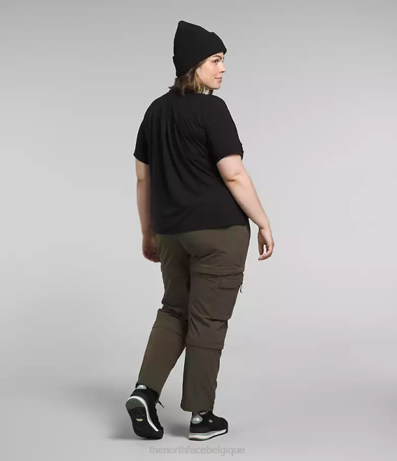 tnf noir femmes The North Face plus dawndream à manches courtes 62XR623