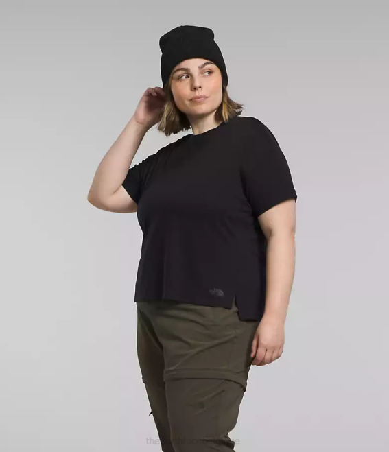 tnf noir femmes The North Face plus dawndream à manches courtes 62XR623