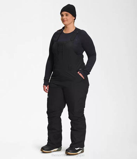 tnf noir femmes The North Face plus des bavoirs isolés Freedom 62XR571
