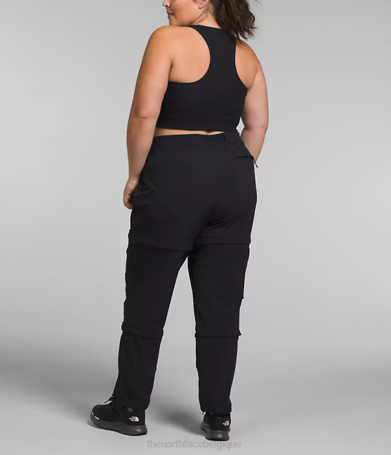 tnf noir femmes The North Face plus pantalon zippé bridgeway 62XR59