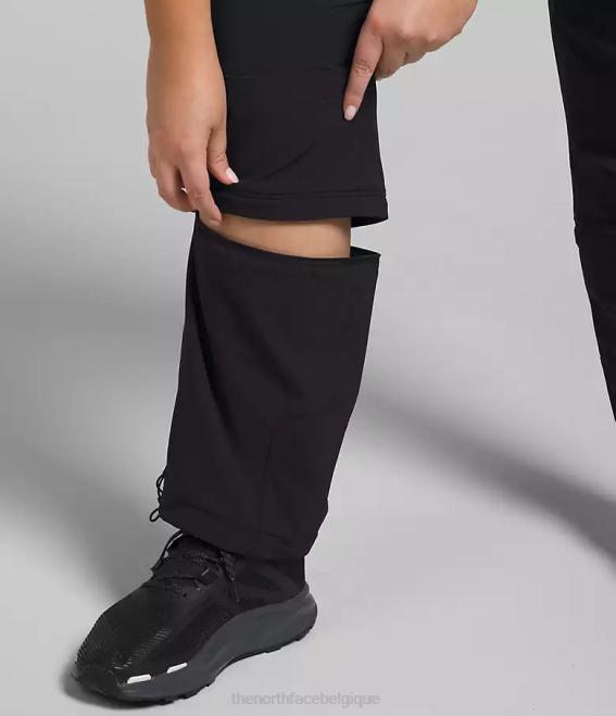 tnf noir femmes The North Face plus pantalon zippé bridgeway 62XR59