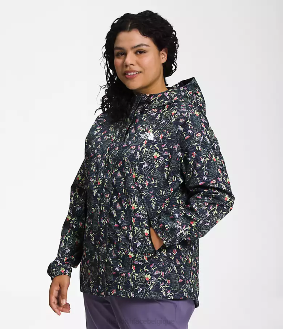 tnf noir imprimé iwd femmes The North Face plus veste antora 62XR244