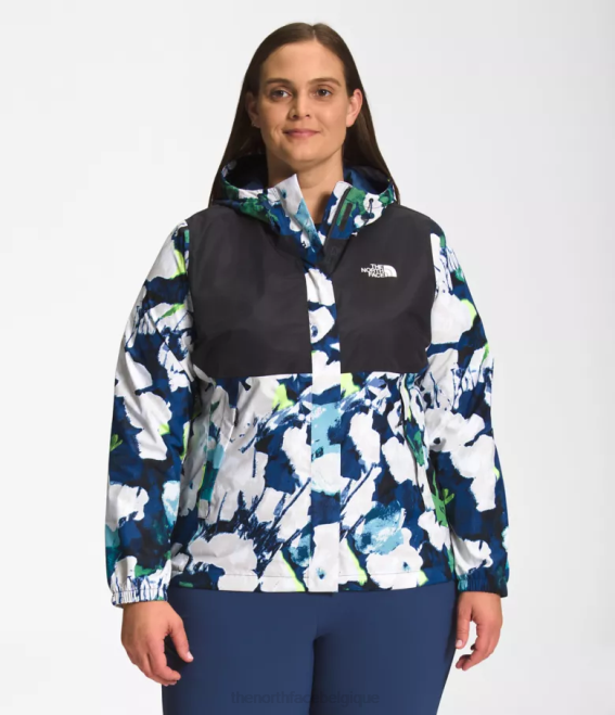 tnf noir/summt marine imprimé floral abstrait femmes The North Face plus veste antora 62XR242