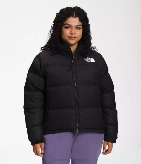 tnf recyclé noir femmes The North Face plus veste nuptse rétro 1996 62XR796