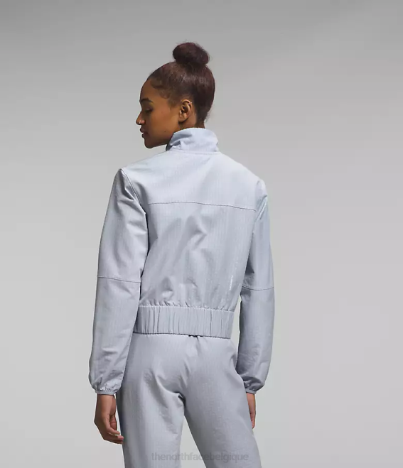 bruyère poussiéreuse de pervenche femmes The North Face grille tekware entièrement zippée 62XR569