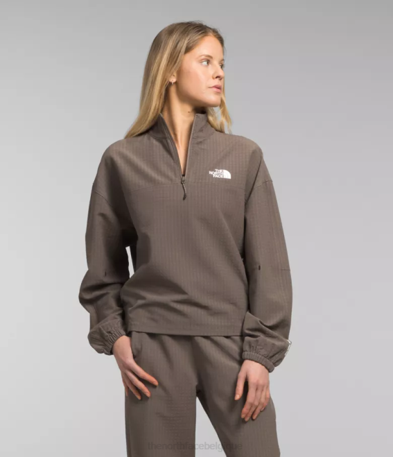 faucon brun femmes The North Face grille tekware 1/4 zip 62XR250 - Cliquez sur l'image pour la fermer