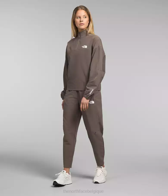 faucon brun femmes The North Face grille tekware 1/4 zip 62XR250