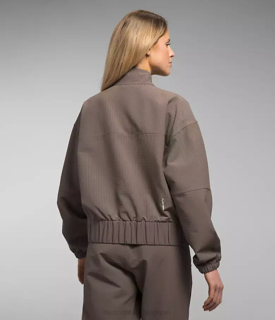 faucon brun femmes The North Face grille tekware 1/4 zip 62XR250