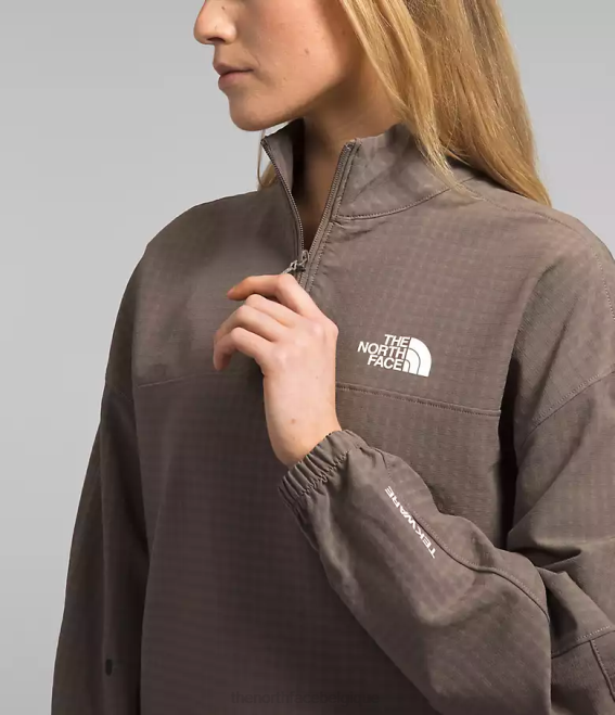 faucon brun femmes The North Face grille tekware 1/4 zip 62XR250