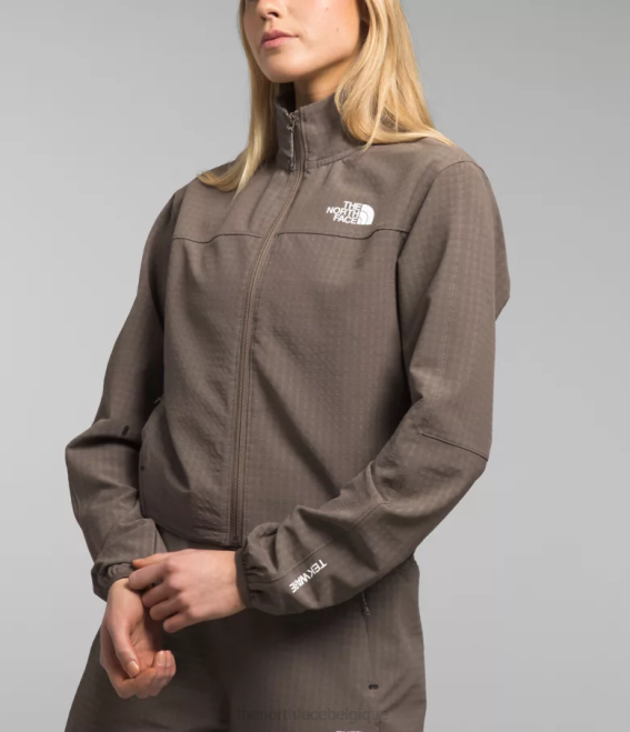 faucon brun femmes The North Face grille tekware entièrement zippée 62XR570
